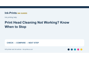 Print Head Cleaning Not Working? Know When to Stop - illustrated selection or diagnostic guide