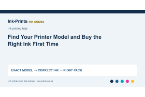 Find Your Printer Model and Buy the Right Ink First Time - illustrated selection or diagnostic guide