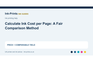 Calculate Ink Cost per Page: A Fair Comparison Method - illustrated selection or diagnostic guide