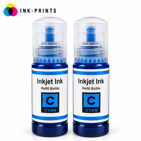 Compatible Epson 104 Cyan Ink Bottles — Pack of 2