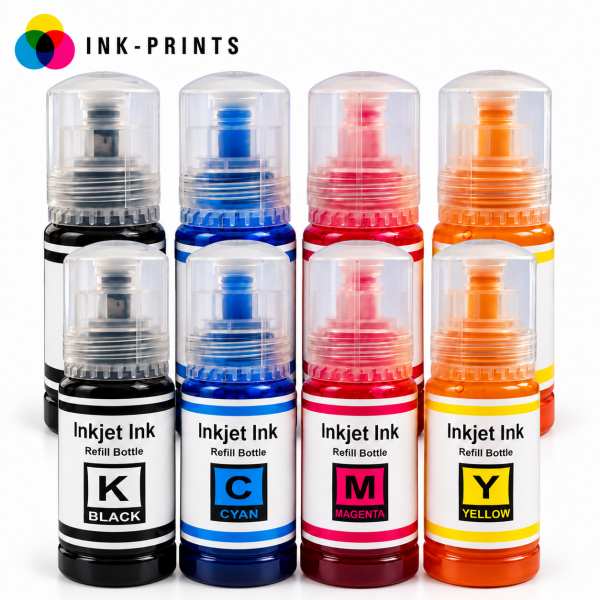 Compatible Epson 103 Black, Cyan, Magenta and Yellow Ink Bottles — Pack of 8