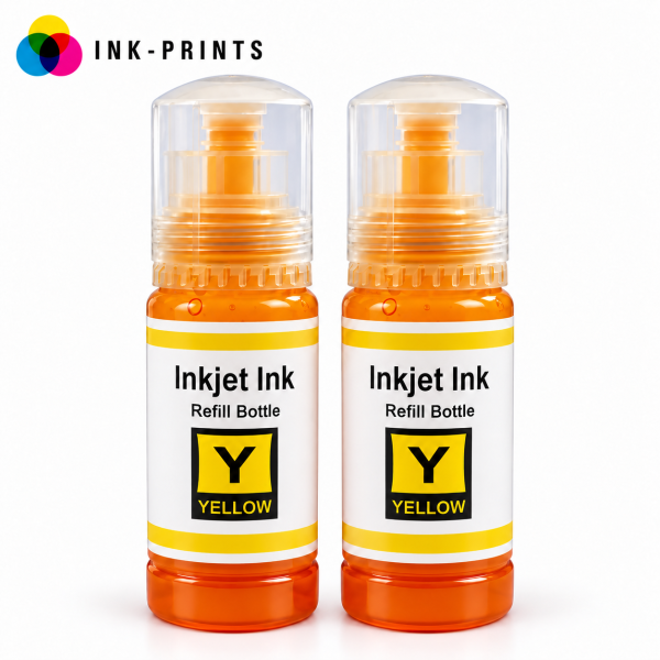 Compatible Epson 104 Yellow Ink Bottles — Pack of 2