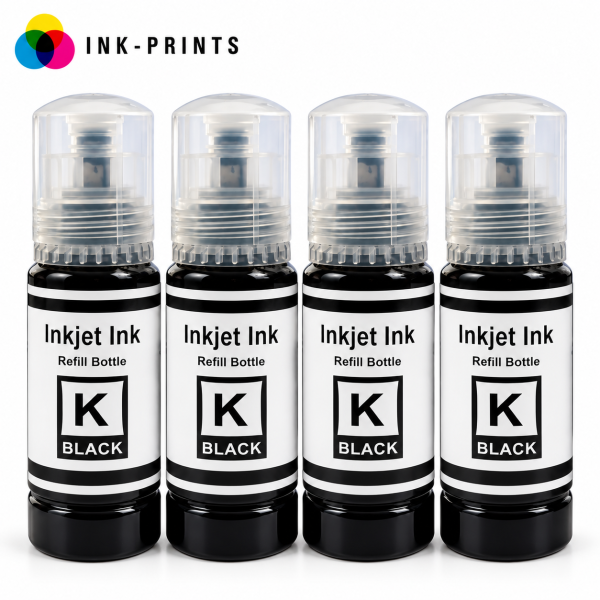 Compatible Epson 103 Black Ink Bottles — Pack of 4