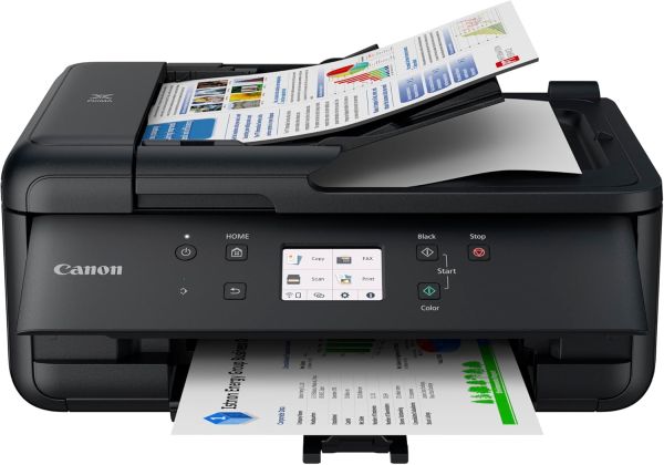 Canon PIXMA TR7650 A4 Colour All-in-One Wi-Fi Printer with ADF and Fax