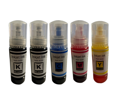 Compatible Epson 104 Ink Bottles CMYK + Extra Black EcoTank ET-2810 ET-2820