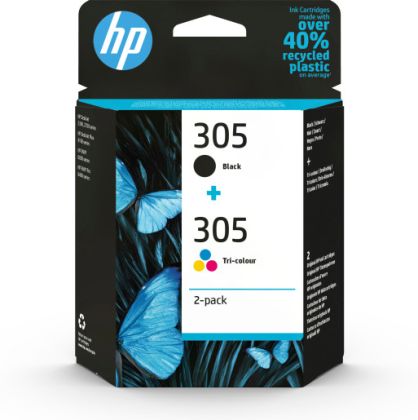 HP 305 Multipack - Full Set of 2 Ink Cartridges - 6ZD17AE (Original)