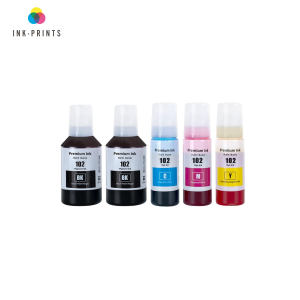 Compatible Epson 102 Ink Bottles for ET-2950 ET-3950 ET-4950 ET-4856 CMYK Set + Extra Black