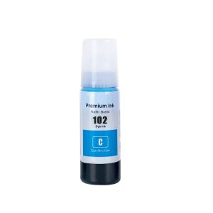Compatible Epson 102 Cyan Ink Bottle for ET-2950 ET-3950 ET-4950 ET-4856 70ml
