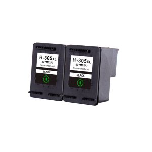 Compatible HP 305XL 2 Black Ink Cartridge Multipack Extra High Capacity  (3YM62AE)