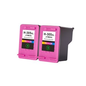 Compatible HP 305XL 2 Tri-Colour Ink Cartridge Multipack (3YM63AE) Extra High Capacity 