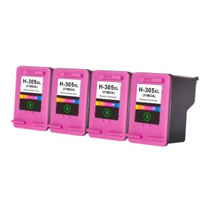 Compatible HP 305XL 4 Tri-Colour Ink Cartridge Multipack (3YM63AE) Extra High Capacity 
