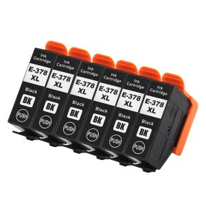 COMPATIBLE EPSON 378XL BLACK MULTIPACK HIGH CAPACITY INK CARTRIDGES ( 6 Pack )