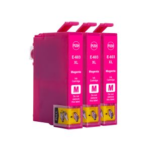 Compatible Epson 603XL Magenta Ink (3 Pack) for XP-3150, XP-3155, XP-4150, XP-4155