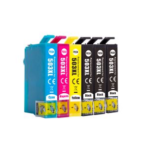 Compatible Multipack Epson 503XL Full Set + 2 EXTRA Black Ink Cartridges (6 Pack)