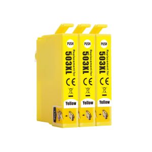 Compatible Multipack Epson 503XL 3 Yellow High Capacity Ink Cartridges