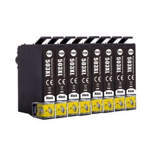 Compatible Multipack Epson 503XL 8 Black ink Cartridges
