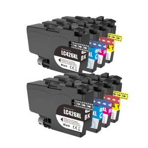 Compatible Brother LC426XL CMYK Multipack Ink Cartridges (8 Pack)
