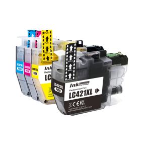 Compatible Brother LC424 Ink Cartridges Full Set Pack of 4 ( Black Cyan Magenta Yellow) LC424VAL