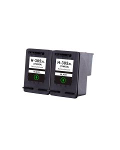 Compatible HP 305XL 2 Black Ink Cartridge Multipack Extra High Capacity  (3YM62AE)