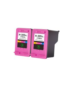 Compatible HP 305XL 2 Tri-Colour Ink Cartridge Multipack (3YM63AE) Extra High Capacity 
