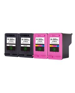 Compatible HP 305XL 2 Black & 2 Tri-Colour Ink Cartridge Multipack (6ZA94AE) Extra High Capacity 