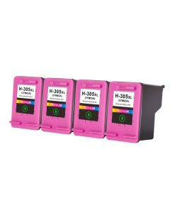 Compatible HP 305XL 4 Tri-Colour Ink Cartridge Multipack (3YM63AE) Extra High Capacity 