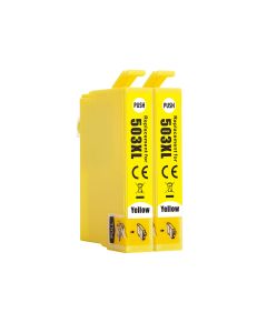 Compatible Multipack Epson 503XL 2 Yellow High Capacity Ink Cartridges