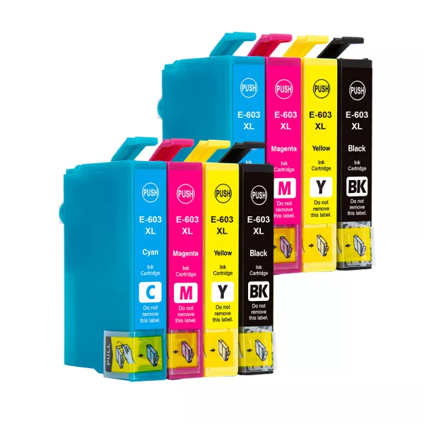 Compatible Epson 603XL Multipack Ink (8 Pack) for WF-2820DWF, WF-2845DWF, WF-2835DWF, WF-2850DWF
