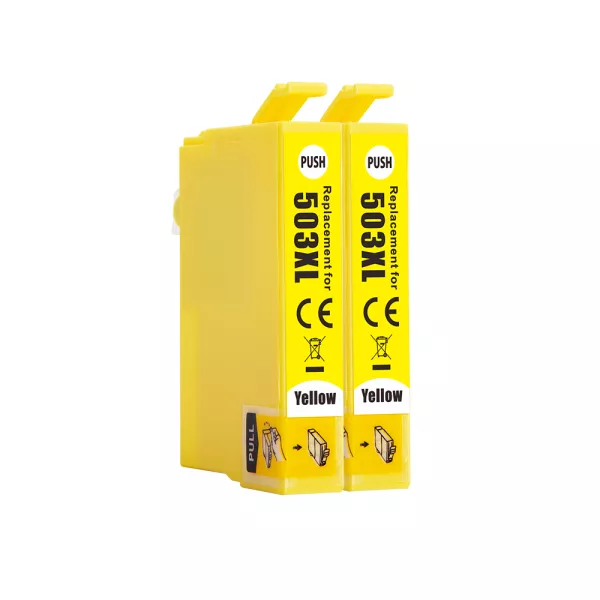 Compatible Multipack Epson 503XL 2 Yellow High Capacity Ink Cartridges