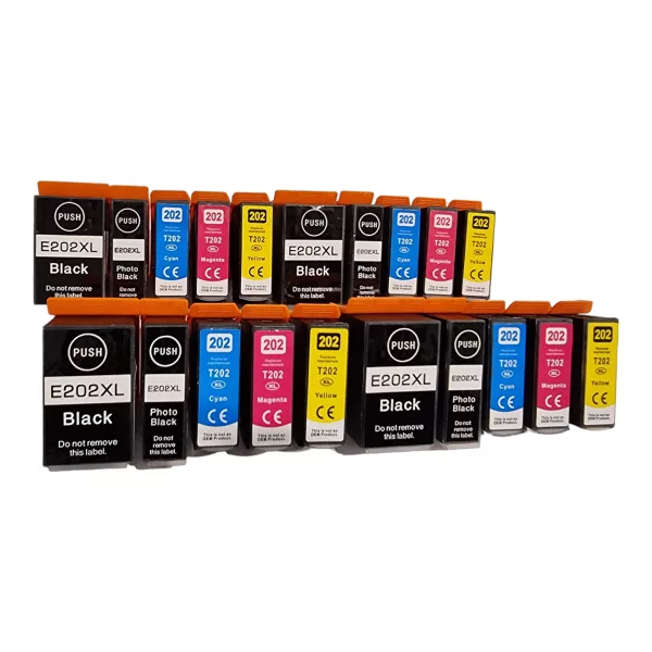 Compatible Epson 202XL Multipack Ink (20 Pack) for XP-6000, XP-6005, XP-6100, XP-6105