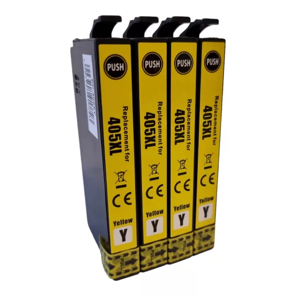 Compatible Epson 405XL 4 Yellow Ink Cartridges for Epson WF-3820DWF WF-3825DWF WF-4830DTWF