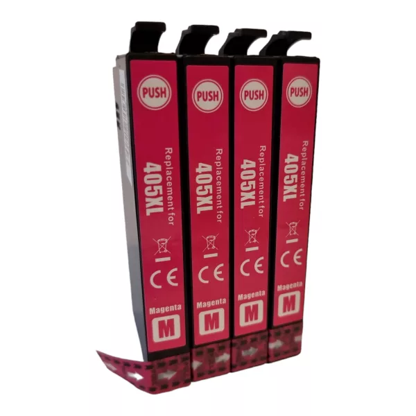 Compatible Epson 405XL 4 Magenta Ink Cartridges for Epson WF-3820DWF WF-3825DWF WF-4830DTWF
