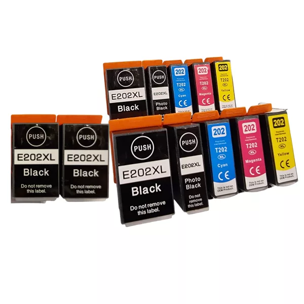 Compatible Epson 202XL Multipack Ink (12 Pack) for XP-6000, XP-6005, XP-6100, XP-6105