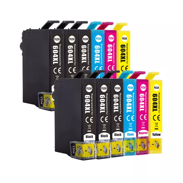 Compatible Epson 604XL Multipack Ink (12 Pack) for XP-4200, XP-4205, WF-2910DWF, WF-2930DWF