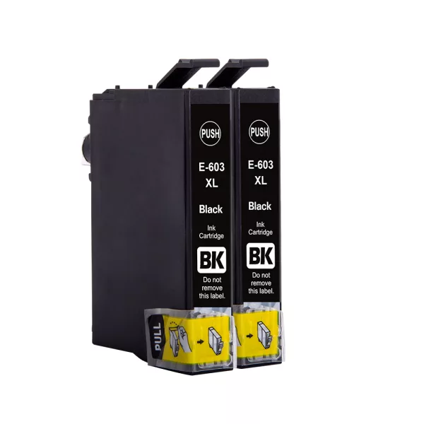 Compatible Epson 603XL Black Ink (2 Pack) for XP-3150, XP-3155, XP-4150, XP-4155