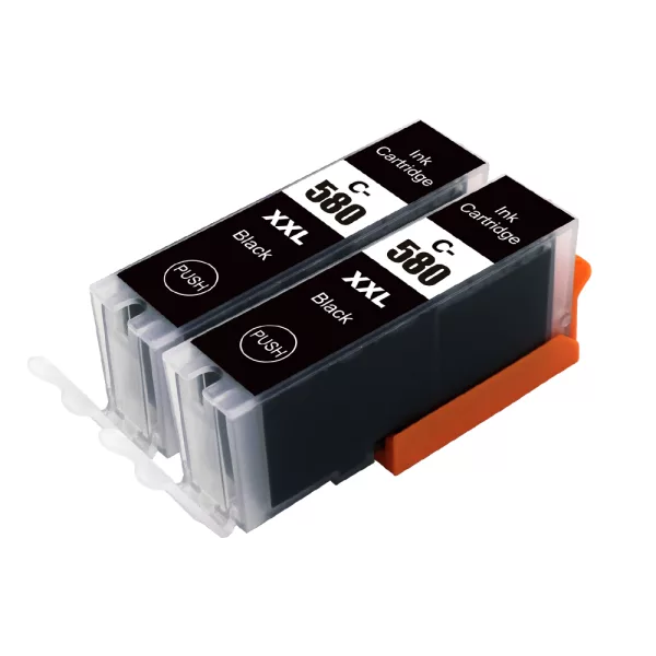 Compatible Canon PGI-580PGBKXXL Black Ink (2 Pack) for TS6351, TS8150, TS8151, TS8152