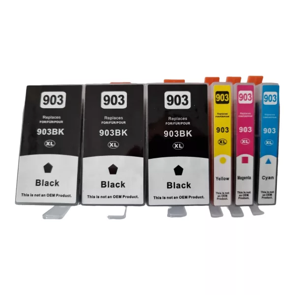 Compatible HP 903XL High Capacity 6 Ink Cartridge Multipack