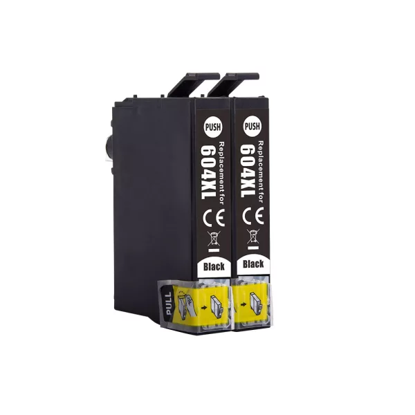 Compatible Epson 604XL Black Ink (2 Pack) for WF-2935DWF, WF-2950DWF, WF-2960DWF, WF-2965DWF