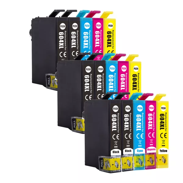 Compatible Epson 604XL Multipack Ink (15 Pack) for XP-4200, XP-4205, WF-2910DWF, WF-2930DWF