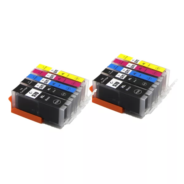Compatible Canon PGI-570XL/CLI-571XL Multipack Ink (10 Pack) for MG6850, MG6851, MG6852, MG6853