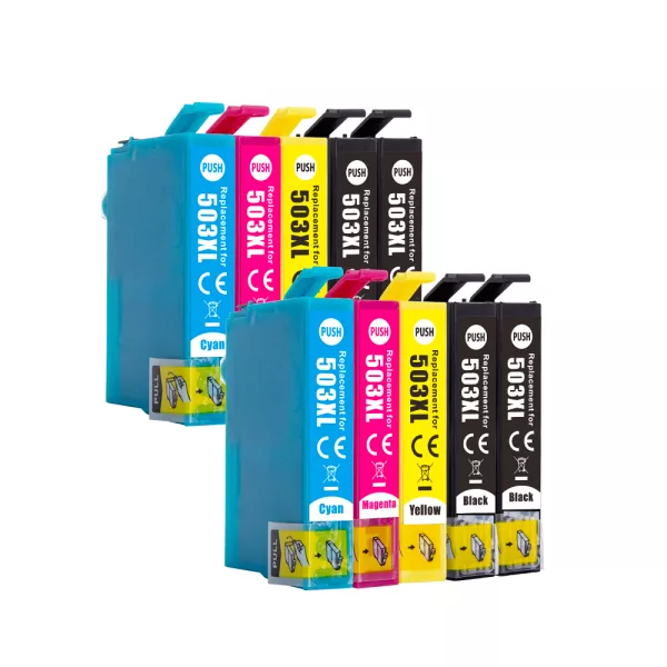 Compatible Multipack Epson 503XL 2 Full Sets + 2 EXTRA BLACK (10 Pack)