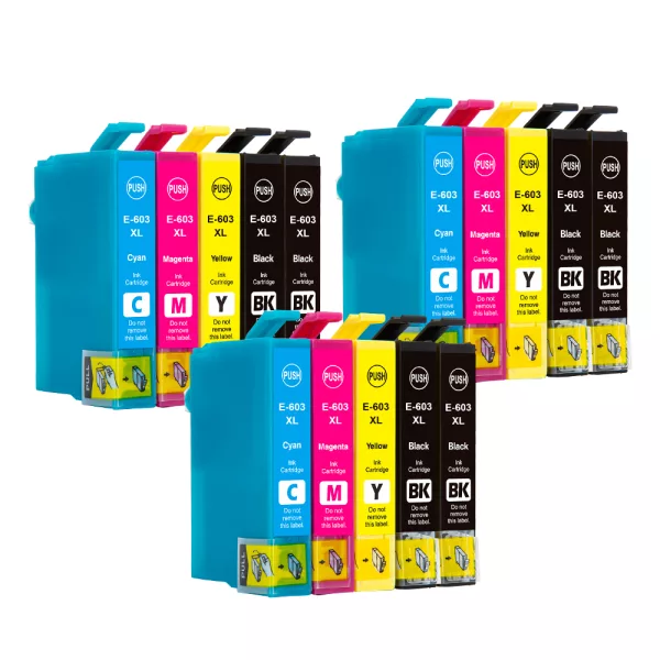 Compatible Epson 603XL Multipack Ink (15 Pack) for WF-2820DWF, WF-2845DWF, WF-2835DWF, WF-2850DWF