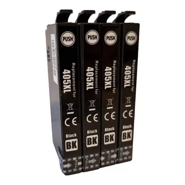 Compatible Epson 405XL 4 Black Ink Cartridges for Epson WF-7830DTWF WF-7835DTWF WF-7840DTWF